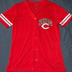 Official MLB Cincinnati Reds button up